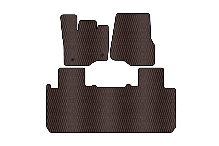 Ford F-150 2014-2021 Rubber Floor Mats Carsuit (Brown) Image