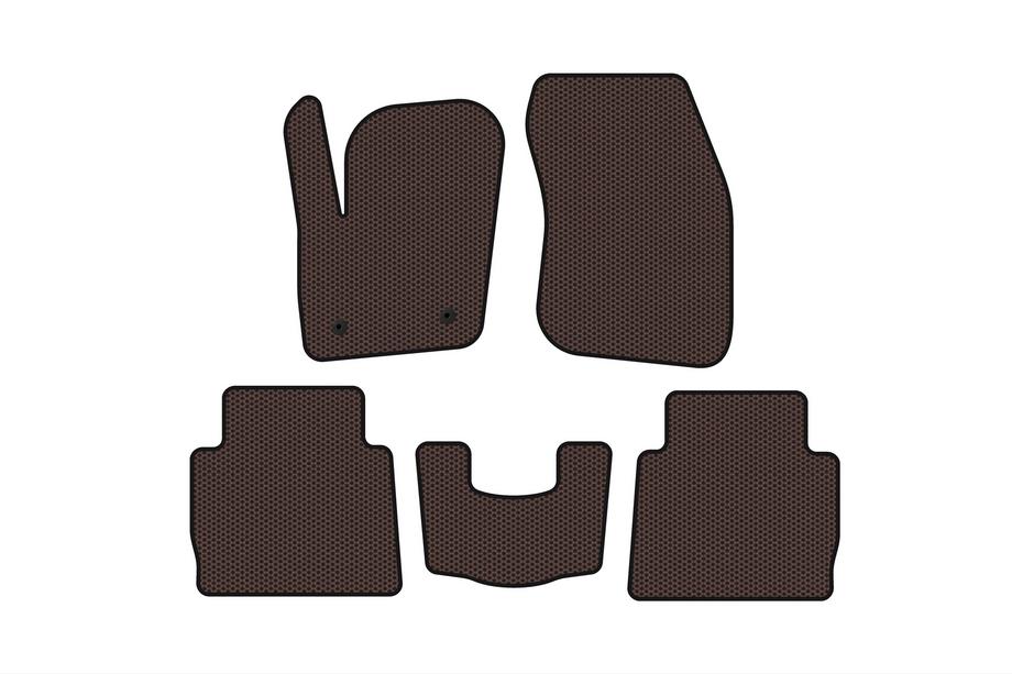 Ford Fusion 2012-2020 Rubber Floor Mats Carsuit (SD, Brown) Image