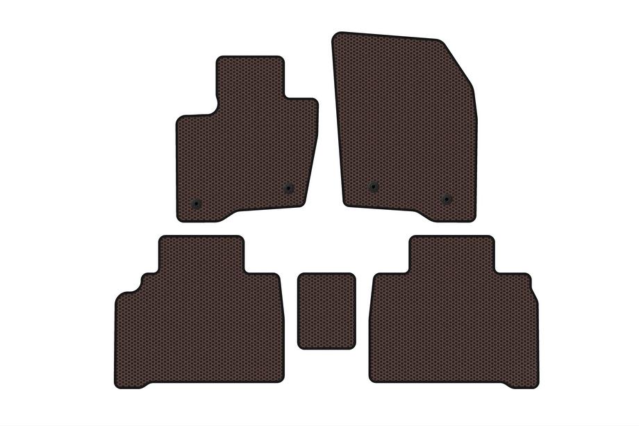 Ford Galaxy 2015- Rubber floor mats Carsuit (HB, brown) Image