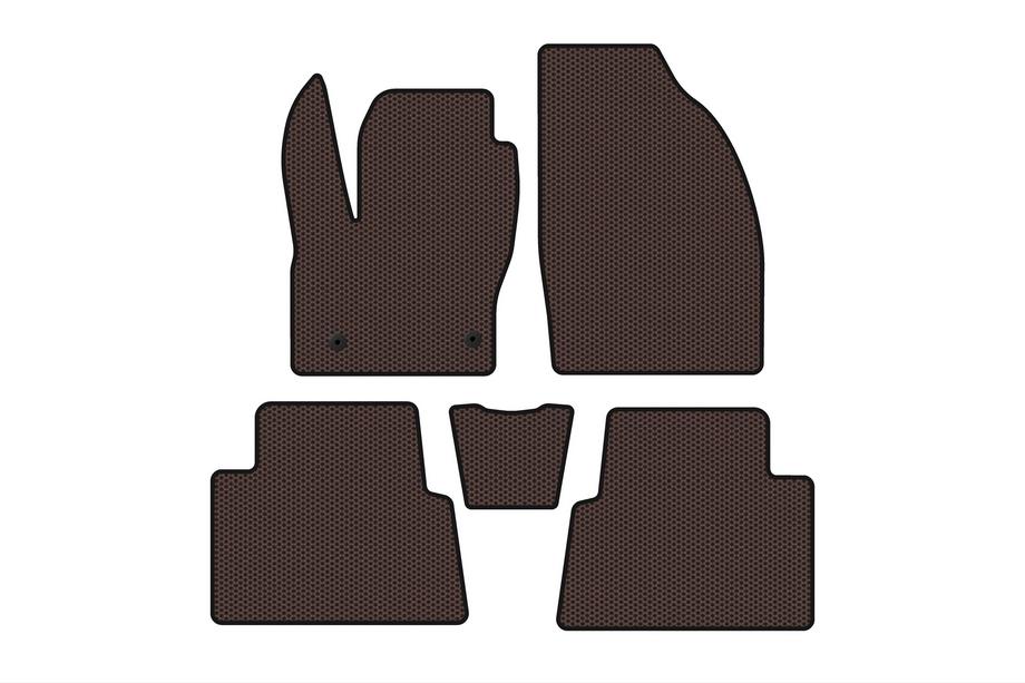 Ford Kuga 2008-2013 Rubber Floor Mats Carsuit (Brown) Image