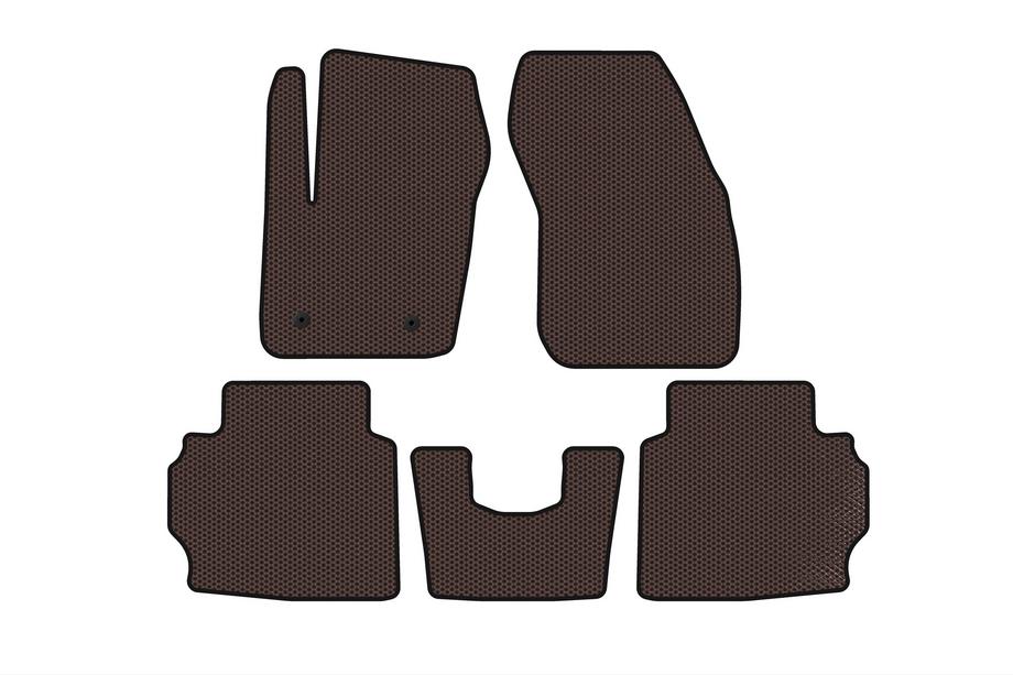 Ford Mondeo 2014-2022 Rubber Floor Mats Carsuit (LB, Brown) Image