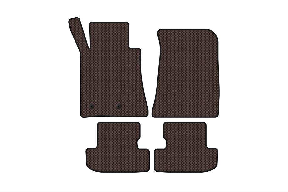 Ford Mustang 2015-2023 Rubber floor mats Carsuit (Coupe, brown) Photo 1