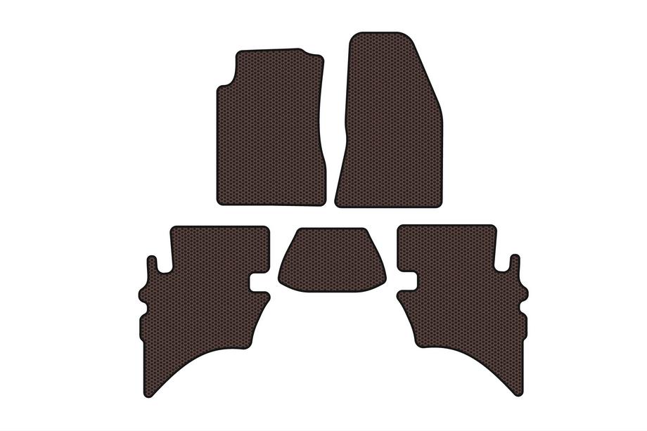 Ford Ranger 2002-2006 Rubber Floor Mats Carsuit (Brown) Image