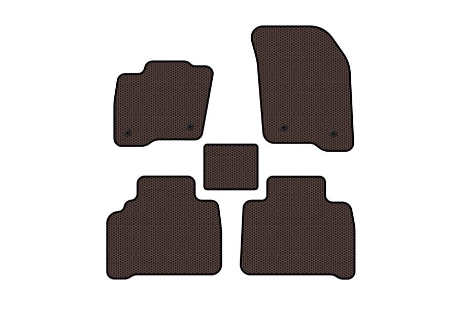 Ford S-Max 2015- Rubber Floor Mats Carsuit (Brown) Image