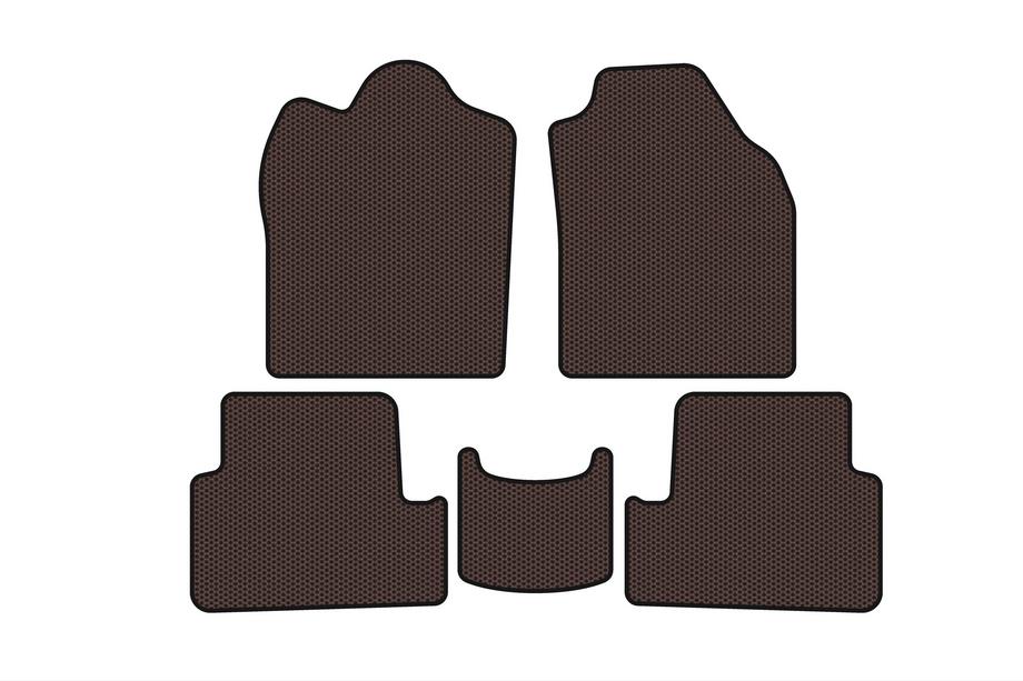 Ford Connect 2010-2013 Rubber floor mats Carsuit (2009-2012, brown) Image
