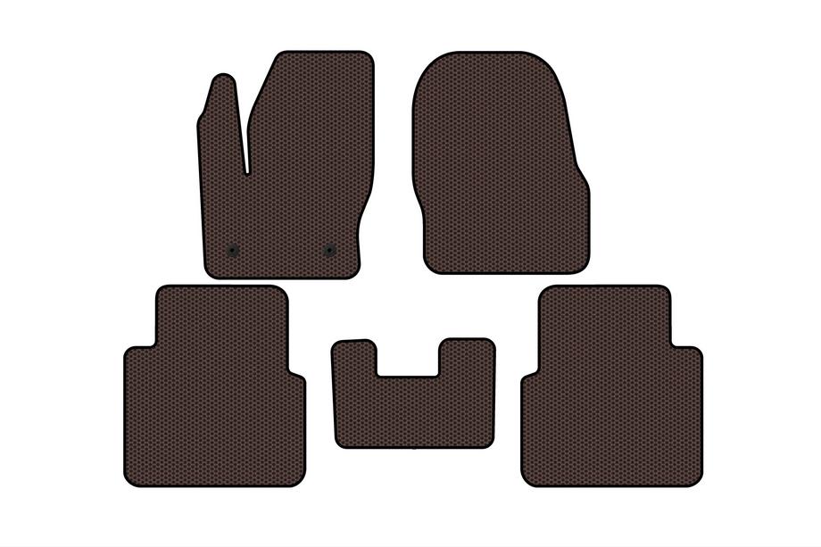 Ford Connect 2014-2021 Rubber Floor Mats Carsuit (Brown) Image