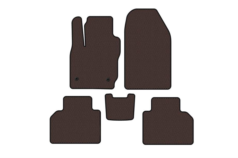 Ford Courier 2014-2023 Rubber Floor Mats Carsuit (Brown) Image