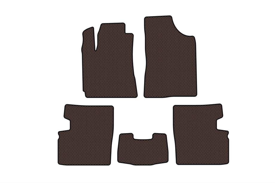 Geely Emgrand EC7 2009- Rubber floor mats Carsuit (2009-2014, HB, 5-door, brown) Image