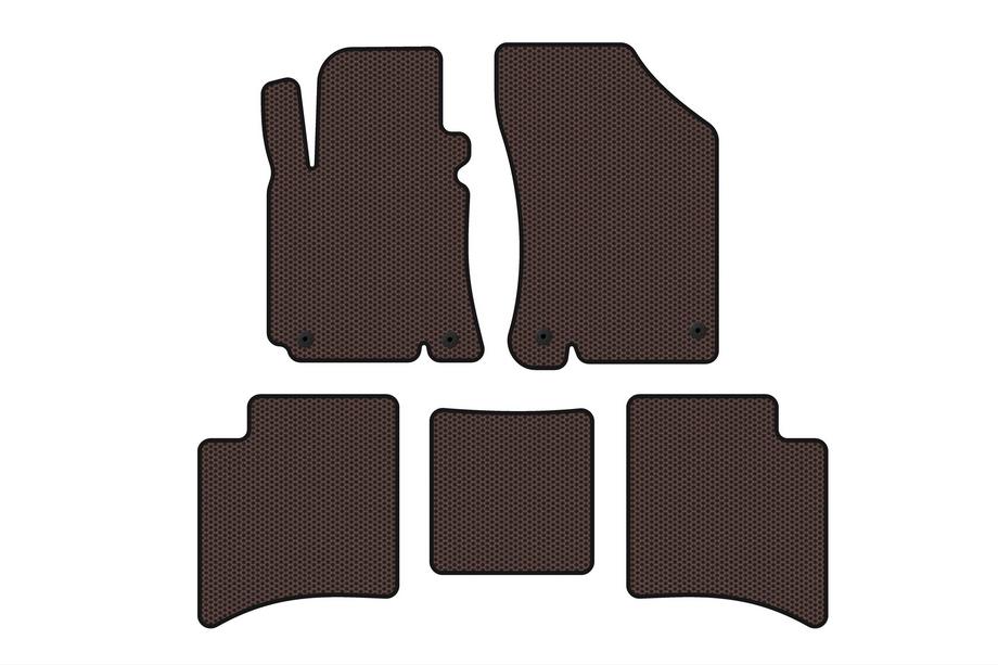 Geely MK Cross 2010-2016 Rubber Floor Mats Carsuit (Brown) Image