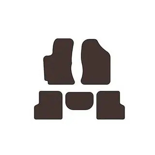 Rubber Floor Mats Carsuit (Brown) photo 1