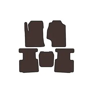 Rubber Floor Mats Carsuit (Brown)