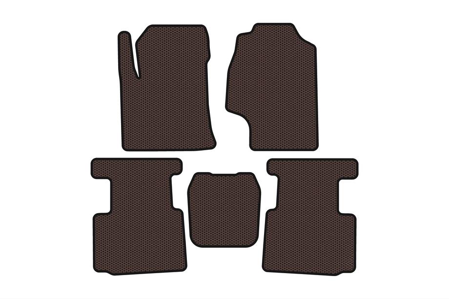 GreatWall Haval H2 2014-2021 Rubber Floor Mats Carsuit (Brown) Image