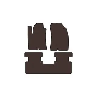 Rubber Floor Mats Carsuit (2WD, Brown)