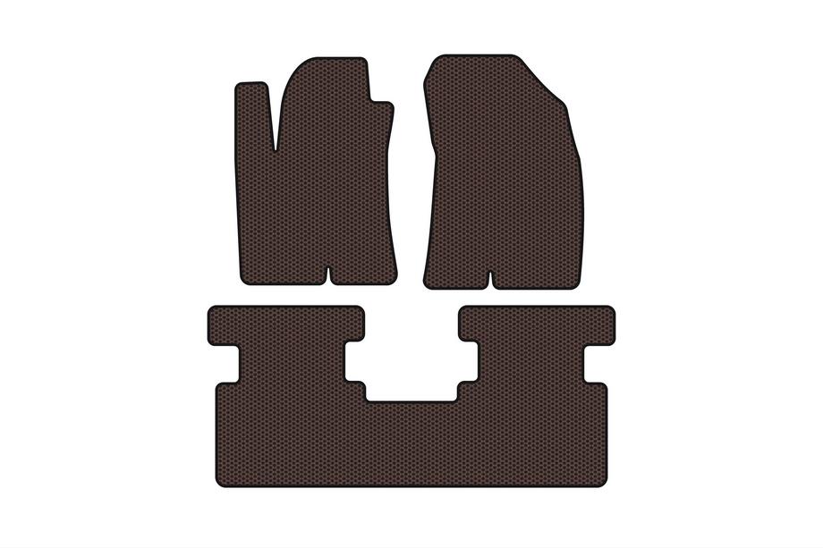 Great Wall Haval Jolion 2020- Rubber Floor Mats Carsuit (2WD, Brown) Image