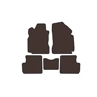 Rubber Floor Mats Carsuit (Brown)