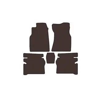 Rubber Floor Mats Carsuit (Brown) photo 1
