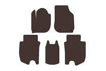 Honda FIT/Jazz 2014–2020 Rubber floor mats Carsuit (HB, Hybrid, brown) photo 1