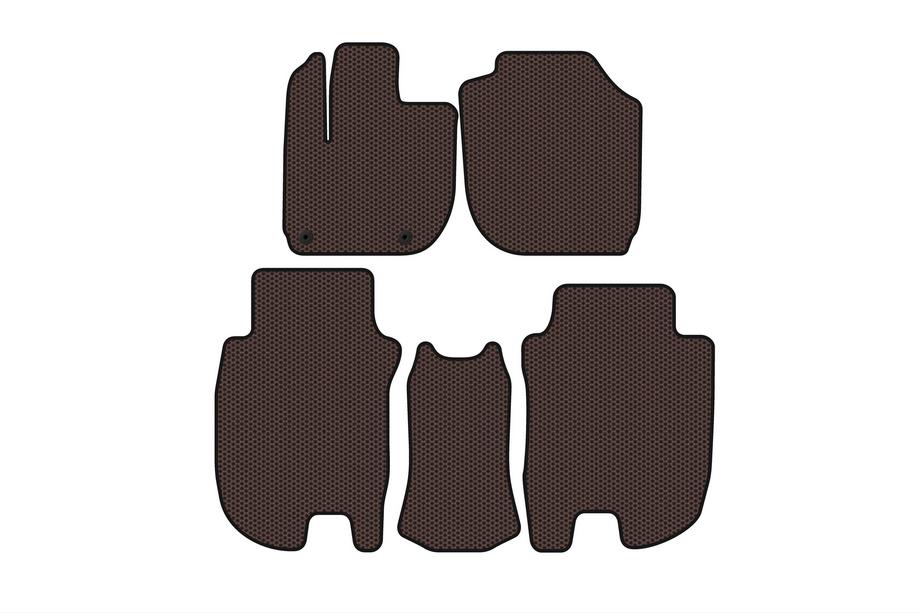 Honda HR-V 2014-2021 Rubber Floor Mats Carsuit (Brown) Image