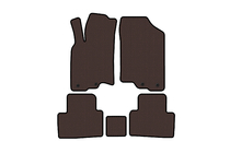 Honda Insight II 2009-2014 Rubber floor mats Carsuit (HB, Hybrid, brown) photo 1