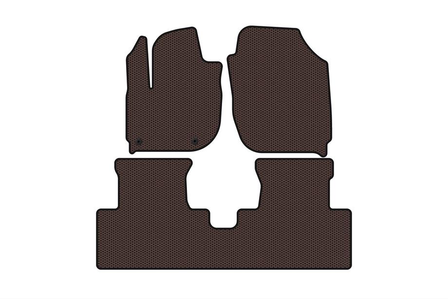 Honda X-NV/Ciimo X-NV 2019- Rubber Floor Mats Carsuit (Electric, Brown) Image
