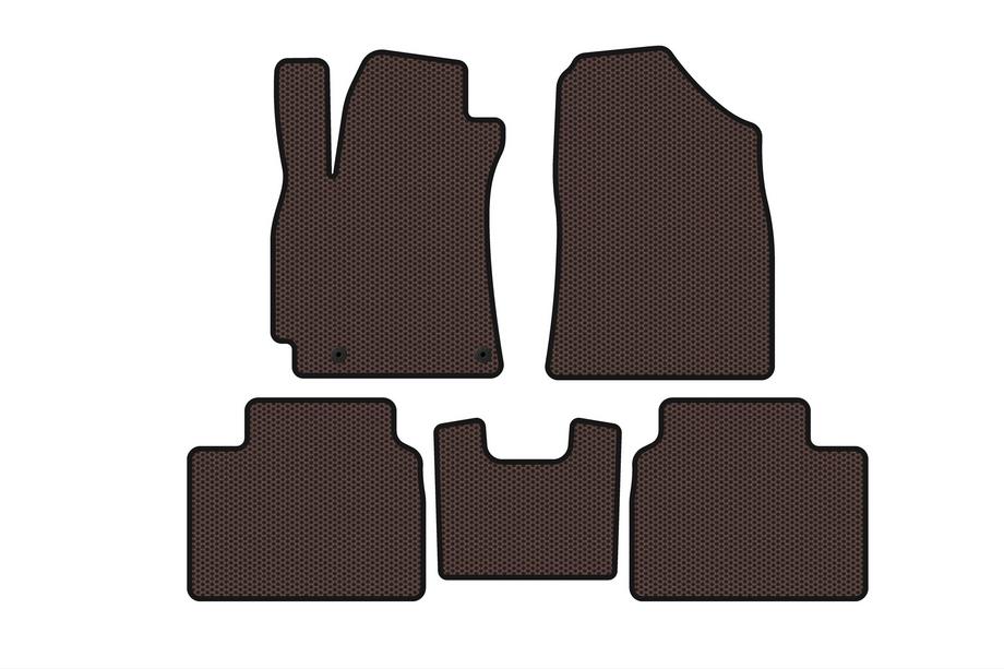 Hyundai Elantra (CN7) 2020- Rubber Floor Mats Carsuit (SD, Brown) Photo 1
