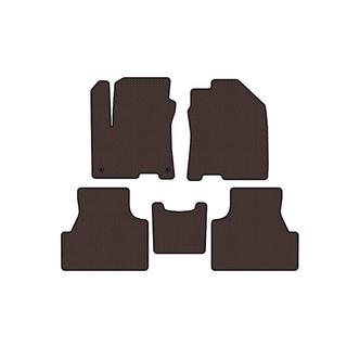 Rubber Floor Mats Carsuit (2019-2020, Electric, Brown) Hyundai Encino EV 2019- photo 1