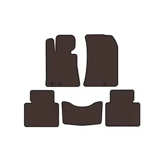 Rubber Floor Mats Carsuit (Brown) photo 1