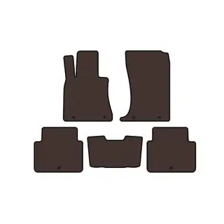 Rubber Floor Mats Carsuit (SD, Brown)