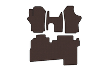 Hyundai H200, H1, Starex 1998-2007 Rubber floor mats Carsuit (2004-2007, 2 rows, 8-seater, brown) photo 1