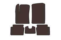 Hyundai I-10 2008-2013 Rubber floor mats Carsuit (HB, brown) photo 1