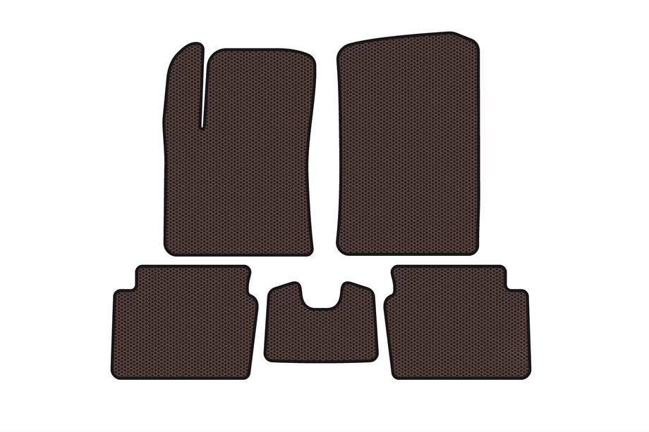 Hyundai I-10 2008-2013 Rubber floor mats Carsuit (HB, brown) Image