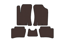 Hyundai I-20 2008-2012 Rubber floor mats Carsuit (HB, brown) photo 1