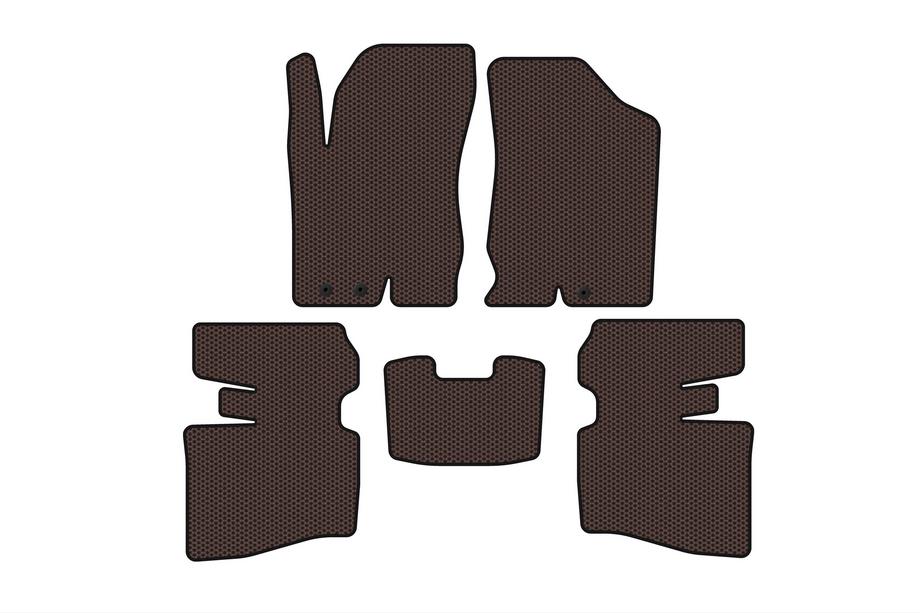Hyundai I-30 2007-2011 Rubber floor mats Carsuit (SW, brown) Image