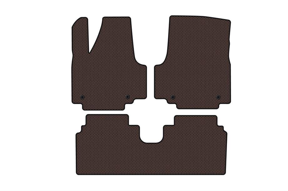 Hyundai Ioniq 5 2021- Rubber Floor Mats Carsuit (Electric, Brown) Image