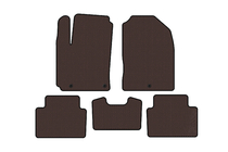 Hyundai Kona 2017-2023 Rubber Floor Mats Carsuit (2017-2020, Petrol, Brown) photo 1