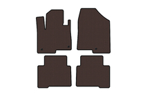 Hyundai Santa Fe 4 2018-2023 Rubber floor mats Carsuit (2 rows, for Grand, brown) photo 1