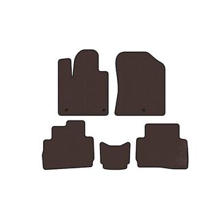 Rubber floor mats Carsuit (2020-2023, brown) Hyundai Santa Fe 4 2018-2023 photo 1
