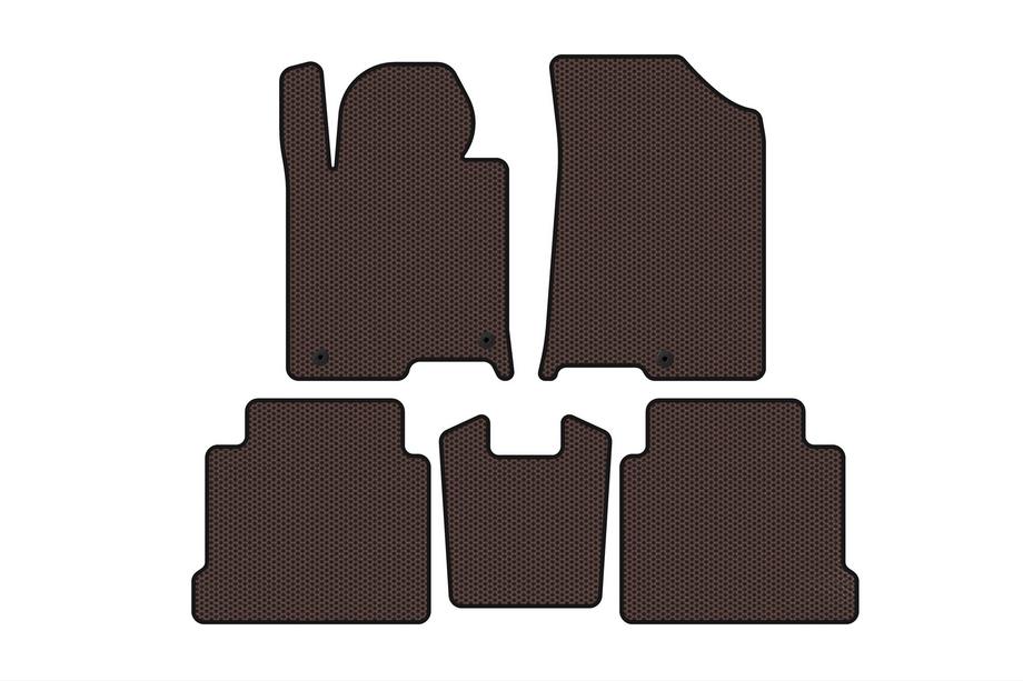 Hyundai Sonata LF 2014-2019 Rubber Floor Mats Carsuit (brown) Image