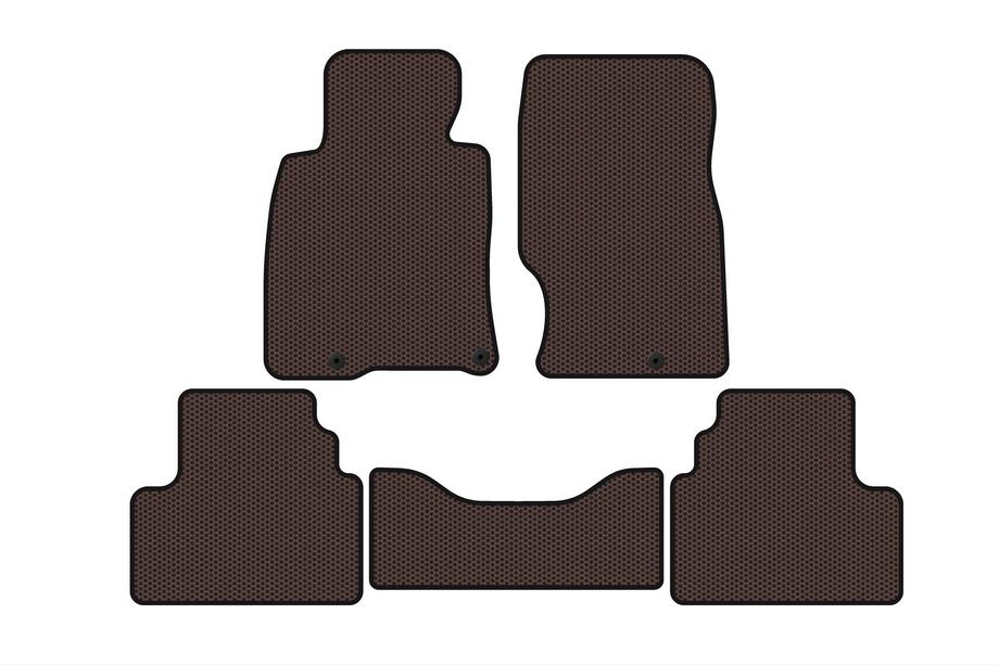 Infiniti G25/G35/37 (V36/CV36) 2006-2015 Rubber floor mats Carsuit (G25-G35, SD, brown) Photo 1