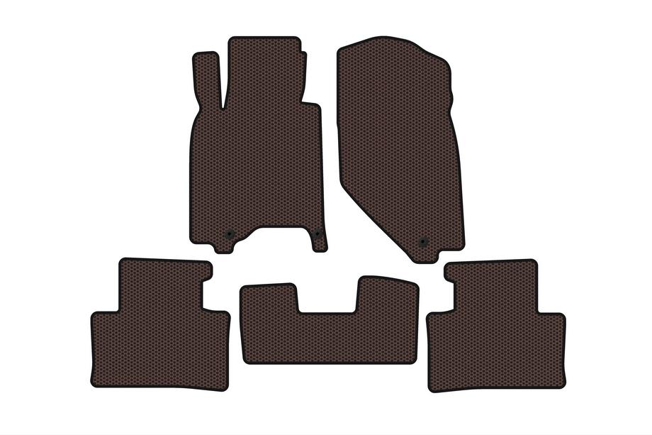 Infiniti G25/G35/37 (V36/CV36) 2006-2015 Rubber floor mats Carsuit (G37 X, SD, brown) Image