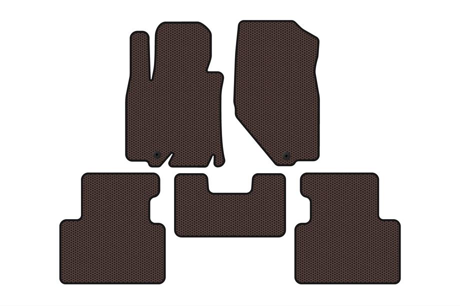Infiniti QX50 2013-2017 Rubber Floor Mats Carsuit (Brown) Image