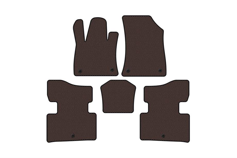 Infiniti QX50 2018- Rubber Floor Mats Carsuit (Brown) Image
