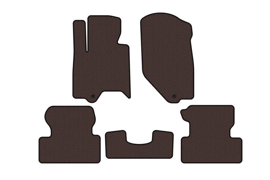 Infiniti QX50 2007-2013 Rubber Floor Mats Carsuit (Brown) Image