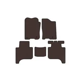 Rubber floor mats Carsuit (2 rows, 2004-2008, brown)