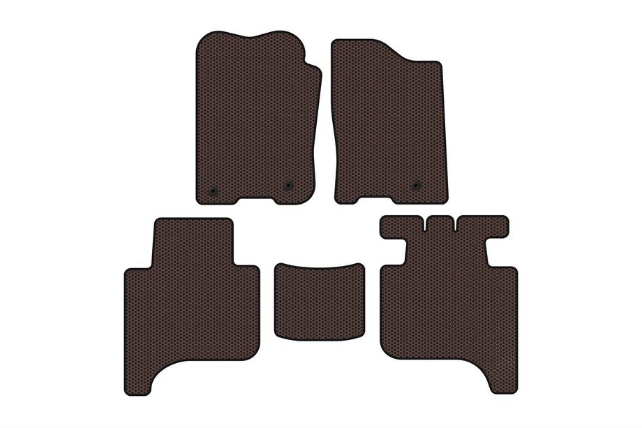 Infiniti QX56 2004-2010 Rubber floor mats Carsuit (2 rows, 2004-2008, brown) Photo 1