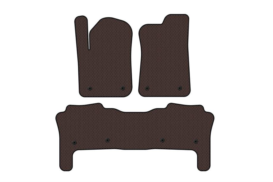 Infiniti QX56 2010-2013 Rubber Floor Mats Carsuit (Brown) Image