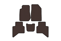 Isuzu D-Max 2019- Rubber Floor Mats Carsuit (Brown) photo 1