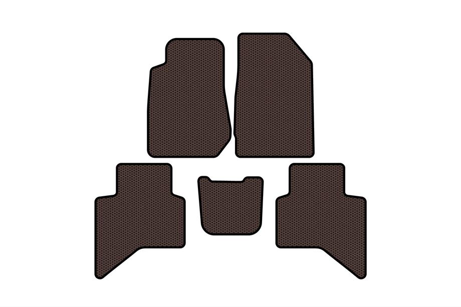 Isuzu D-Max 2019- Rubber Floor Mats Carsuit (Brown) Image