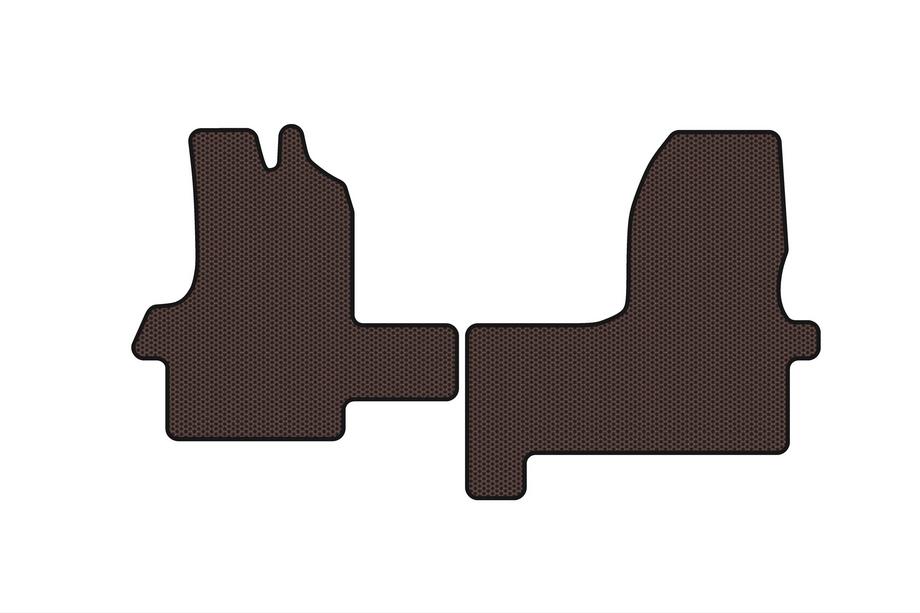 Iveco Daily 1999-2006 Rubber Floor Mats Carsuit (Brown) Photo 1