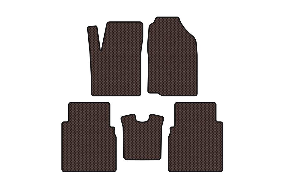 JAC J6 2011-2019 Rubber Floor Mats Carsuit (Brown) Image